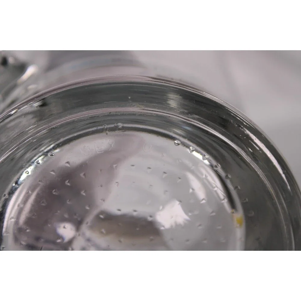 Heavy Clear Glass Beverage Pitcher with Ice Guard Spout Made in Mexico